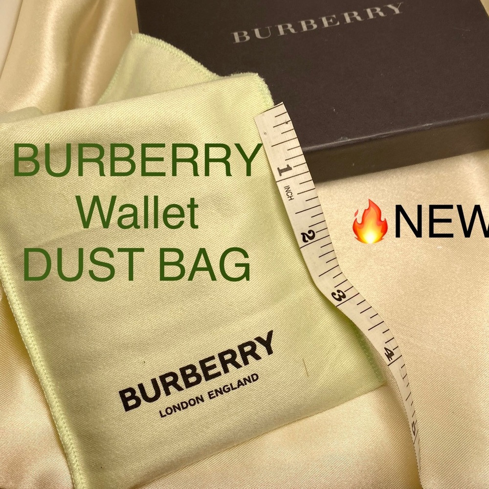 Burberry Wallet DustBag🔥NEW🔥Pistachio Green/Black LOGO/Foldover💚Bundle & Save
